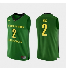 Men Oregon Ducks Louis King Apple Green Authentic College Basketball Jersey Men Oregon Ducks Louis King Apple Green Authentic College Basketball Jersey