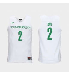 Men Oregon Ducks Louis King White Elite Authentic Performance College Basketball Jersey Men Oregon Ducks Louis King White Elite Authentic Performance College Basketball Jersey