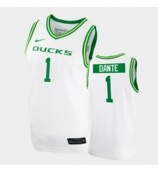 Men Oregon Ducks N'Faly Dante College Basketball White Replica 2020 21 Jersey Men Oregon Ducks N'Faly Dante College Basketball White Replica 2020 21 Jersey