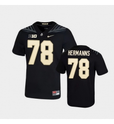 Men Purdue Boilermakers Grant Hermanns Game Football Black Jersey Men Purdue Boilermakers Grant Hermanns Game Football Black Jersey