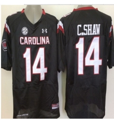 South Carolina Fighting Gamecocks #14 Connor Shaw Black SEC Patch Stitched NCAA Jersey II South Carolina Fighting Gamecocks #14 Connor Shaw Black SEC Patch Stitched NCAA Jersey II