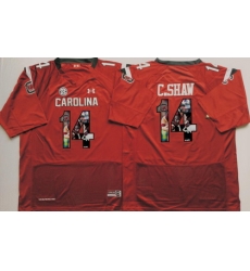 South Carolina Gamecocks 14 C Shaw Red Portrait Number College Jersey South Carolina Gamecocks 14 C Shaw Red Portrait Number College Jersey