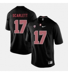 Men Stanford Cardinal Brennan Scarlett College Football Black Jersey Men Stanford Cardinal Brennan Scarlett College Football Black Jersey