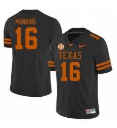 Men Texas Longhorn #16 Arch Manning Black SEC Patch F U S E Limited Jersey Men Texas Longhorn #16 Arch Manning Black SEC Patch F U S E Limited Jersey