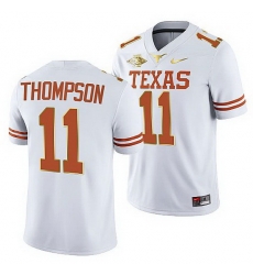 Texas Longhorns Casey Thompson White 2021 Red River Showdown Men Jersey Texas Longhorns Casey Thompson White 2021 Red River Showdown Men Jersey