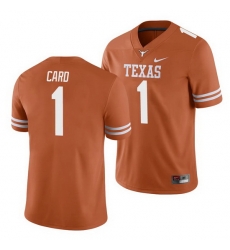 Texas Longhorns Hudson Card Texas Orange College Football Men'S Jersey Texas Longhorns Hudson Card Texas Orange College Football Men'S Jersey
