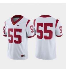 Men Usc Trojans 55 White Game College Football Jersey Men Usc Trojans 55 White Game College Football Jersey