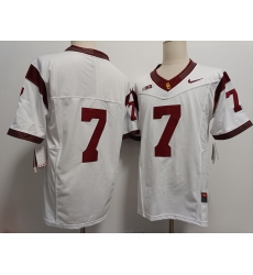 USC Trojans #7 White F U S E Jersey USC Trojans #7 White F U S E Jersey
