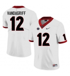 Men #12 Brock Vandagriff Georgia Bulldogs College Football Jerseys Sale-White Men #12 Brock Vandagriff Georgia Bulldogs College Football Jerseys Sale-White