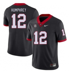 Men #12 Julian Humphrey Georgia Bulldogs College Football Jerseys Stitched-Black Men #12 Julian Humphrey Georgia Bulldogs College Football Jerseys Stitched-Black