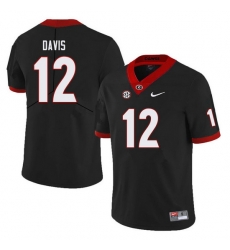 Men #12 Rian Davis Georgia Bulldogs College Football Jerseys Sale-Black Men #12 Rian Davis Georgia Bulldogs College Football Jerseys Sale-Black