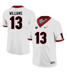 Men #13 Mykel Williams Georgia Bulldogs College Football Jerseys Sale-White Anniversary Men #13 Mykel Williams Georgia Bulldogs College Football Jerseys Sale-White Anniversary