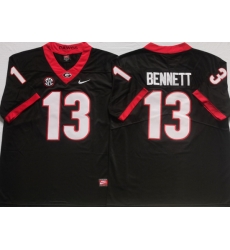 Men #13 Stetson Bennett Georgia Bulldogs College Football Jerseys Sale-Black Men #13 Stetson Bennett Georgia Bulldogs College Football Jerseys Sale-Black