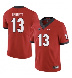 Men #13 Stetson Bennett Georgia Bulldogs College Football Jerseys Sale-red Men #13 Stetson Bennett Georgia Bulldogs College Football Jerseys Sale-red
