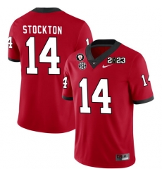 Men #14 Gunner Stockton Georgia Bulldogs 2022-23 CTP National Championship Football Jerseys Men #14 Gunner Stockton Georgia Bulldogs 2022-23 CTP National Championship Football Jerseys