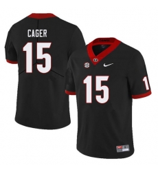 Men #15 Lawrence Cager Georgia Bulldogs College Football Jerseys Sale-Black Men #15 Lawrence Cager Georgia Bulldogs College Football Jerseys Sale-Black