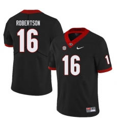 Men #16 Demetris Robertson Georgia Bulldogs College Football Jerseys Sale-Black Men #16 Demetris Robertson Georgia Bulldogs College Football Jerseys Sale-Black