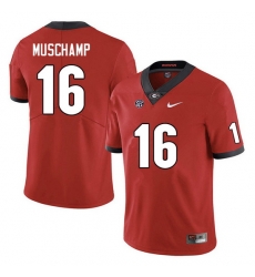 Men #16 Jackson Muschamp Georgia Bulldogs College Football Jerseys Sale-Red Anniversary Men #16 Jackson Muschamp Georgia Bulldogs College Football Jerseys Sale-Red Anniversary