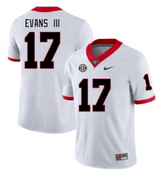 Men #17 Anthony Evans III Georgia Bulldogs College Football Jerseys Stitched-White Men #17 Anthony Evans III Georgia Bulldogs College Football Jerseys Stitched-White
