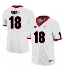 Men #18 C.J. Smith Georgia Bulldogs College Football Jerseys Sale-White Anniversary Men #18 C.J. Smith Georgia Bulldogs College Football Jerseys Sale-White Anniversary