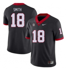 Men #18 C.J. Smith Georgia Bulldogs College Football Jerseys Stitched-Black Men #18 C.J. Smith Georgia Bulldogs College Football Jerseys Stitched-Black