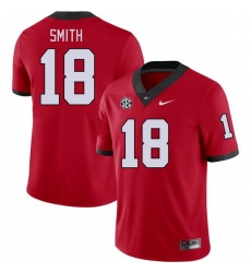 Men #18 C.J. Smith Georgia Bulldogs College Football Jerseys Stitched-Red Men #18 C.J. Smith Georgia Bulldogs College Football Jerseys Stitched-Red