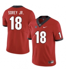 Men #18 Xavian Sorey Jr. Georgia Bulldogs College Football Jerseys Sale-Red Men #18 Xavian Sorey Jr. Georgia Bulldogs College Football Jerseys Sale-Red