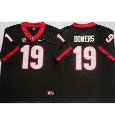 Men #19 Brock Bowers Georgia Bulldogs College Football Jerseys Sale-Black Men #19 Brock Bowers Georgia Bulldogs College Football Jerseys Sale-Black