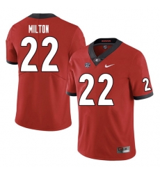 Men #22 Kendall Milton Georgia Bulldogs College Football Jerseys Sale-Red Men #22 Kendall Milton Georgia Bulldogs College Football Jerseys Sale-Red