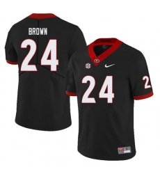 Men #24 Matthew Brown Georgia Bulldogs College Football Jerseys Sale-Black Men #24 Matthew Brown Georgia Bulldogs College Football Jerseys Sale-Black