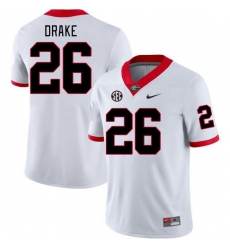 Men #26 Collin Drake Georgia Bulldogs College Football Jerseys Stitched-White Men #26 Collin Drake Georgia Bulldogs College Football Jerseys Stitched-White