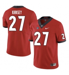 Men #27 Austin Kirksey Georgia Bulldogs College Football Jerseys Sale-Red