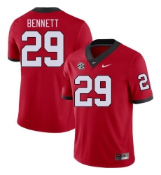 Men #29 Luke Bennett Georgia Bulldogs College Football Jerseys Stitched-Red Men #29 Luke Bennett Georgia Bulldogs College Football Jerseys Stitched-Red