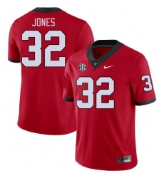Men #32 Cash Jones Georgia Bulldogs College Football Jerseys Stitched-Red Men #32 Cash Jones Georgia Bulldogs College Football Jerseys Stitched-Red