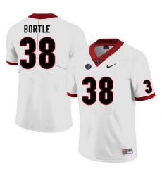 Men #38 Brooks Bortle Georgia Bulldogs College Football Jerseys Sale-White Men #38 Brooks Bortle Georgia Bulldogs College Football Jerseys Sale-White
