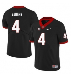 Men #4 Sam Vaughn Georgia Bulldogs College Football Jerseys-Black Men #4 Sam Vaughn Georgia Bulldogs College Football Jerseys-Black