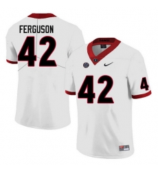 Men #42 Tauheed Ferguson Georgia Bulldogs College Football Jerseys Sale-White Anniversary Men #42 Tauheed Ferguson Georgia Bulldogs College Football Jerseys Sale-White Anniversary