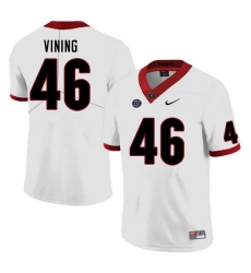 Men #46 George Vining Georgia Bulldogs College Football Jerseys Sale-White Men #46 George Vining Georgia Bulldogs College Football Jerseys Sale-White