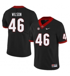 Men #46 Jake Wilson Georgia Bulldogs College Football Jerseys Sale-Black Men #46 Jake Wilson Georgia Bulldogs College Football Jerseys Sale-Black