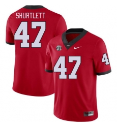 Men #47 Sam Shurtlett Georgia Bulldogs College Football Jerseys Stitched-Red Men #47 Sam Shurtlett Georgia Bulldogs College Football Jerseys Stitched-Red