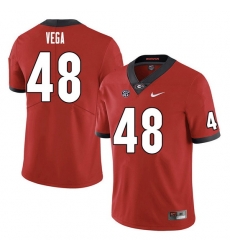 Men #48 JC Vega Georgia Bulldogs College Football Jerseys Sale-Red Men #48 JC Vega Georgia Bulldogs College Football Jerseys Sale-Red