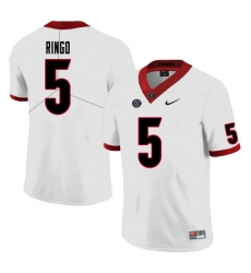 Men #5 Kelee Ringo Georgia Bulldogs College Football Jerseys Sale-White Men #5 Kelee Ringo Georgia Bulldogs College Football Jerseys Sale-White