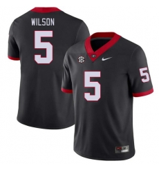 Men #5 Raylen Wilson Georgia Bulldogs College Football Jerseys Stitched-Black Men #5 Raylen Wilson Georgia Bulldogs College Football Jerseys Stitched-Black