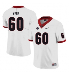 Men #60 Clay Webb Georgia Bulldogs College Football Jerseys white Men #60 Clay Webb Georgia Bulldogs College Football Jerseys white