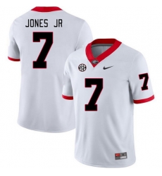 Men #7 Marvin Jones Jr Georgia Bulldogs College Football Jerseys Stitched-White Men #7 Marvin Jones Jr Georgia Bulldogs College Football Jerseys Stitched-White