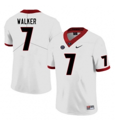 Men #7 Quay Walker Georgia Bulldogs College Football Jerseys Sale-White Men #7 Quay Walker Georgia Bulldogs College Football Jerseys Sale-White