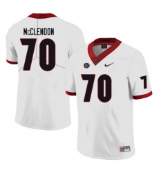 Men #70 Warren McClendon Georgia Bulldogs College Football Jerseys Sale-white Men #70 Warren McClendon Georgia Bulldogs College Football Jerseys Sale-white