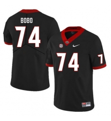 Men #74 Drew Bobo Georgia Bulldogs College Football Jerseys Sale-Black Men #74 Drew Bobo Georgia Bulldogs College Football Jerseys Sale-Black