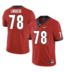 Men #78 Chad Lindberg Georgia Bulldogs College Football Jerseys Sale-Red Men #78 Chad Lindberg Georgia Bulldogs College Football Jerseys Sale-Red