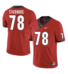 Men #78 Nazir Stackhouse Georgia Bulldogs College Football Jerseys Sale-Red Men #78 Nazir Stackhouse Georgia Bulldogs College Football Jerseys Sale-Red